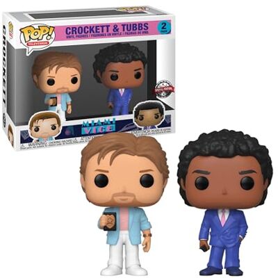 Funko Pop! TV: Miami Vice Set van 2 Crockett & Ricardo Tubbs dozen Vinyl figuur om te verzamelen Cadeau-idee Officieel product Speelgoed voor kinderen en volwassenen TV-fans - Funko Pop! TV: Miami Vice Set van 2 Crockett & Ricardo Tubbs dozen Vinyl figuur om te verzamelen Cadeau-idee Officieel product Speelgoed voor kinderen en volwassenen TV-fans -