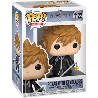 Funko Pop! Games: Kingdom Hearts Roxas With Keyblades Vinyl verzamelfiguur Cadeau-idee Officieel product Speelgoed voor kinderen en volwassenen Movies Fans Funko Pop! Games: Kingdom Hearts Roxas With Keyblades Vinyl verzamelfiguur Cadeau-idee Officieel product Speelgoed voor kinderen en volwassenen Movies Fans