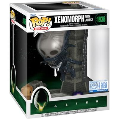 Funko Pop! Deluxe: Alien, Xenomorph with Jonesy, verzamelfiguur, vinyl figuur, cadeau-idee, officieel product, speelgoed voor kinderen en volwassenen, Horror Fans Funko Pop! Deluxe: Alien, Xenomorph with Jonesy, verzamelfiguur, vinyl figuur, cadeau-idee, officieel product, speelgoed voor kinderen en volwassenen, Horror Fans