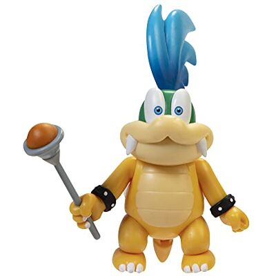 Super Mario 10 cm figuur Larry Koopa met toverstaf, geel Super Mario 10 cm figuur Larry Koopa met toverstaf, geel