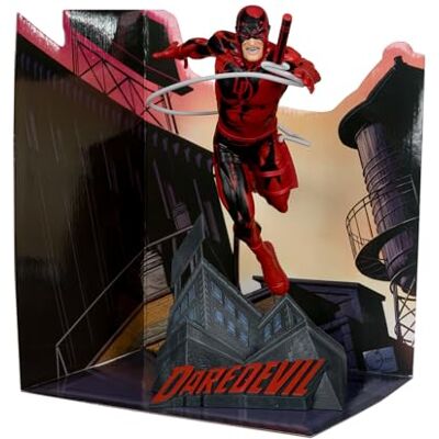 McFarlane Toys Marvel Daredevil op schaal 1:10 om te verzamelen met scène (Daredevil #600) McFarlane Toys Marvel Daredevil op schaal 1:10 om te verzamelen met scène (Daredevil #600)