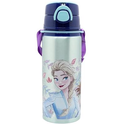 Stor HERBRUIKBARE POP UP FLES VAN ALUMINIUM MET BANDOUDER 730 ML FROZEN SNOWY TALE Stor HERBRUIKBARE POP UP FLES VAN ALUMINIUM MET BANDOUDER 730 ML FROZEN SNOWY TALE