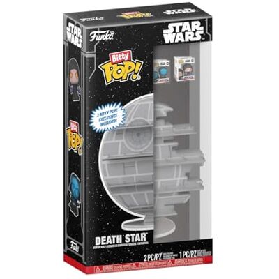 Funko Bitty POP! Display: Star Wars Death Star Emperor Palpatine™ en Darth Vader™ (elektrified) en kan in totaal 20 personages en een verrassing mystery minifiguur weergeven 0,9 inch (2,2 cm) Funko Bitty POP! Display: Star Wars Death Star Emperor Palpatine™ en Darth Vader™ (elektrified) en kan in totaal 20 personages en een verrassing mystery minifiguur weergeven 0,9 inch (2,2 cm)