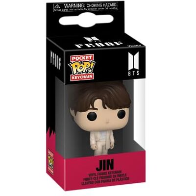 Funko Pop! Sleutelhanger: BTS Jin Vinyl minifiguur om te verzamelen fancy sleutelhanger kerstcadeau cadeau-idee Officiële producten Muziek Fans Minifiguur Funko Pop! Sleutelhanger: BTS Jin Vinyl minifiguur om te verzamelen fancy sleutelhanger kerstcadeau cadeau-idee Officiële producten Muziek Fans Minifiguur