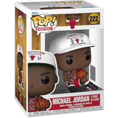Funko Pop! NBA Bulls Michael Jordan 3X in a Row Vinyl verzamelfiguur cadeau-idee officieel product speelgoed voor kinderen en volwassenen sportfans modelfiguur voor Funko Pop! NBA Bulls Michael Jordan 3X in a Row Vinyl verzamelfiguur cadeau-idee officieel product speelgoed voor kinderen en volwassenen sportfans modelfiguur voor