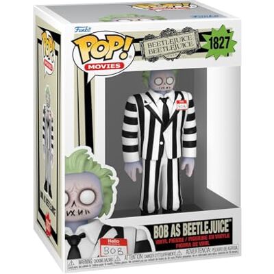 Funko Pop! Movies: Beetlejuice 2, BOB As Beetlejuice, vinyl verzamelfiguur, cadeau-idee, officieel product, speelgoed voor kinderen en volwassenen, filmfans Funko Pop! Movies: Beetlejuice 2, BOB As Beetlejuice, vinyl verzamelfiguur, cadeau-idee, officieel product, speelgoed voor kinderen en volwassenen, filmfans