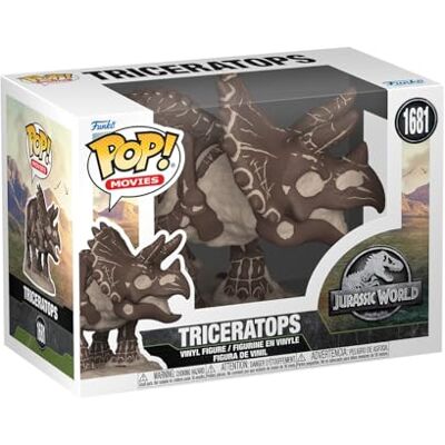 Funko Pop! Movies: JP Fossil Triceratops Jurassic Park Vinyl verzamelfiguur cadeau-idee officiële merchandise speelgoed voor kinderen en volwassenen filmfans Funko Pop! Movies: JP Fossil Triceratops Jurassic Park Vinyl verzamelfiguur cadeau-idee officiële merchandise speelgoed voor kinderen en volwassenen filmfans