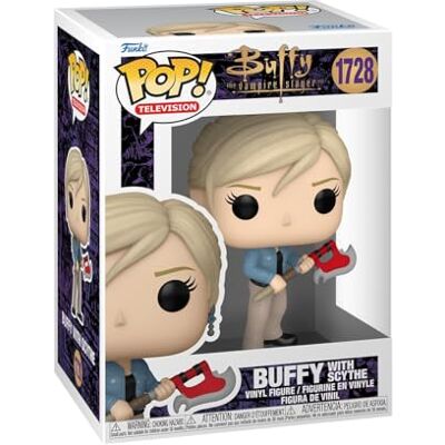 Funko Pop! TV: Buffy Summers The Vampire Slayer Buffy Summers With Scythe Buffy The Vampire Slayer Vinyl verzamelfiguur Cadeau-idee Officieel product Horror/Sci-Fi Fans Funko Pop! TV: Buffy Summers The Vampire Slayer Buffy Summers With Scythe Buffy The Vampire Slayer Vinyl verzamelfiguur Cadeau-idee Officieel product Horror/Sci-Fi Fans
