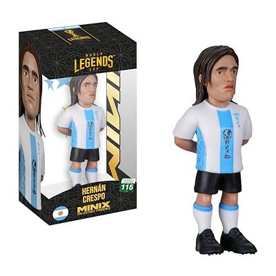 MINIX Football Legends Coupe du Monde des Légendes #115 Argentine Crespo Figurine à collectionner 12 cm MINIX Football Legends Coupe du Monde des Légendes #115 Argentine Crespo Figurine à collectionner 12 cm