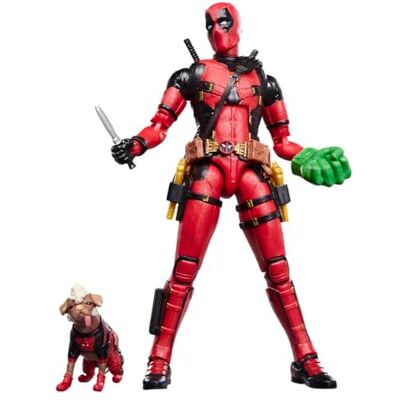 Marvel Legends Series Dogpool en Deadpool, verzamelfiguur op schaal, 15 cm, geïnspireerd op de film Deadpool & Wolverine van Studios, cadeau Marvel Legends Series Dogpool en Deadpool, verzamelfiguur op schaal, 15 cm, geïnspireerd op de film Deadpool & Wolverine van Studios, cadeau