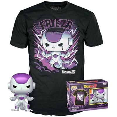 Funko Pop! & Tee: DBZ Frieza FF Large (L) Dragon Ball T-shirt Kleding met een Vinyl Figuur om te verzamelen Cadeau-idee Speelgoed en Top met korte mouwen voor volwassenen Funko Pop! & Tee: DBZ Frieza FF Large (L) Dragon Ball T-shirt Kleding met een Vinyl Figuur om te verzamelen Cadeau-idee Speelgoed en Top met korte mouwen voor volwassenen