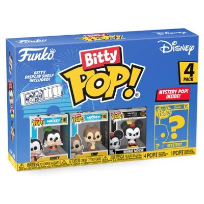 Funko Bitty POP! Disney Goofy, Chip, Minnie Mouse (Hands Folded) en een mysterie minifiguur als verrassing – 2,2 cm verzamelbaar – inclusief stapelbaar rek – cadeau-idee – Disney fans Funko Bitty POP! Disney Goofy, Chip, Minnie Mouse (Hands Folded) en een mysterie minifiguur als verrassing – 2,2 cm verzamelbaar – inclusief stapelbaar rek – cadeau-idee – Disney fans