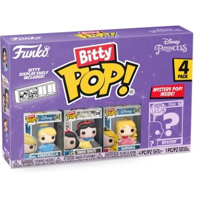 Funko Bitty Pop! Disney Princess – Assepoester, sneeuwwit, Aurora E een mini-figuur Misteriosa a Sorpresa – 0,9 inch (2,2 cm) da Collezione – Ripiano Espositivo Impilabile Incluso – Idea Regalo Funko Bitty Pop! Disney Princess – Assepoester, sneeuwwit, Aurora E een mini-figuur Misteriosa a Sorpresa – 0,9 inch (2,2 cm) da Collezione – Ripiano Espositivo Impilabile Incluso – Idea Regalo