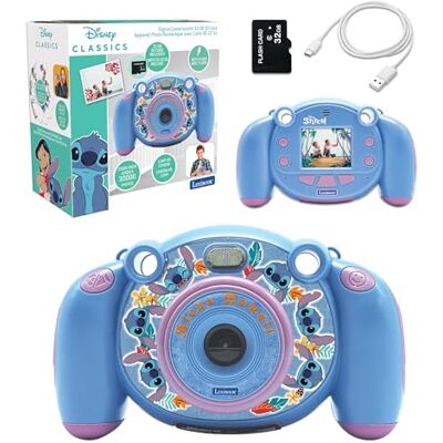 Lexibook , Disney Stitch DJ080D 4-in-1 kindercamera Foto, video, audio en games, 32 GB SD-kaart Lexibook , Disney Stitch DJ080D 4-in-1 kindercamera Foto, video, audio en games, 32 GB SD-kaart