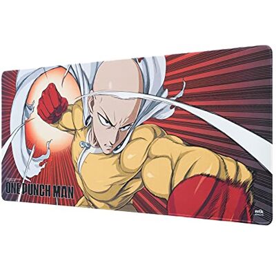Grupo Erik XXL muismat One Punch Man, Saitama bureauonderlegger 80 x 35 cm, officieel gelicentieerd product bureauonderlegger, pc-accessoires, gaming-muismat Grupo Erik XXL muismat One Punch Man, Saitama bureauonderlegger 80 x 35 cm, officieel gelicentieerd product bureauonderlegger, pc-accessoires, gaming-muismat