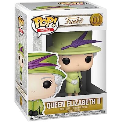 Funko Pop Royal Family Queen Elizabeth II groen vinyl figuur Funko Pop Royal Family Queen Elizabeth II groen vinyl figuur