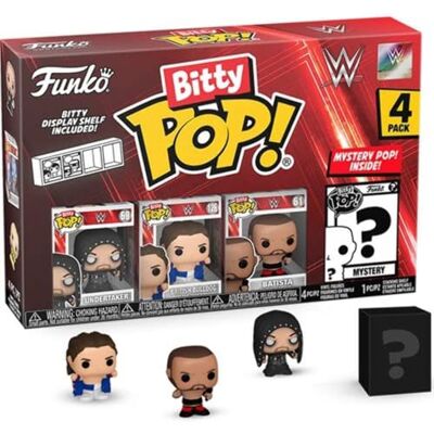 Funko Bitty Pop! WWE – 4 stuks – The Undertaker, Bitty Pop! British Bulldog™, Bitty Pop! Batista, And A Mystery Bitty Pop! Figuur – The Undertaker, British Bulldog™, Batista – 2,2 cm verzamelbaar Funko Bitty Pop! WWE – 4 stuks – The Undertaker, Bitty Pop! British Bulldog™, Bitty Pop! Batista, And A Mystery Bitty Pop! Figuur – The Undertaker, British Bulldog™, Batista – 2,2 cm verzamelbaar
