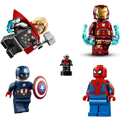 Lego superhelden Avengers Thor, Captain America, Spiderman, Micro Ant Man en Iron Man Lego superhelden Avengers Thor, Captain America, Spiderman, Micro Ant Man en Iron Man