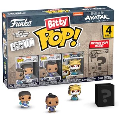 Funko Bitty Pop! Avatar: The Last Airbender – Katara, Sokka, Suki en een mysterie minifiguur in verrassing – 2,2 cm – de laatste meester van de lucht) verzamelbaar – stapelbaar rek inbegrepen Funko Bitty Pop! Avatar: The Last Airbender – Katara, Sokka, Suki en een mysterie minifiguur in verrassing – 2,2 cm – de laatste meester van de lucht) verzamelbaar – stapelbaar rek inbegrepen