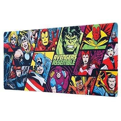 Grupo Erik Marvel Gifts XXL muismat, 80 x 35,1 cm, rubber, antislip, voor toetsenbord en muis Grupo Erik Marvel Gifts XXL muismat, 80 x 35,1 cm, rubber, antislip, voor toetsenbord en muis
