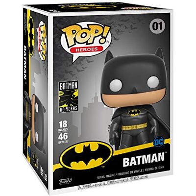 Funko Pop! Mega Heroes: Dc Batman 80 Years Batman #01 Vinyl Figure (18") Funko Pop! Mega Heroes: Dc Batman 80 Years Batman #01 Vinyl Figure (18")