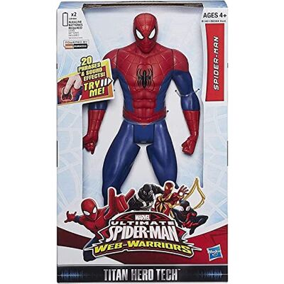 Hasbro Marvel Ultimate Spiderman Titan Hero Tech 12 inch Spreekfiguur Hasbro Marvel Ultimate Spiderman Titan Hero Tech 12 inch Spreekfiguur