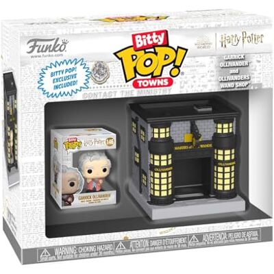 Funko Pop! Bitty Town: Harry Potter – Garrick Ollivander en Ollivander's Wand Shop Funko Pop! Bitty Town: Harry Potter – Garrick Ollivander en Ollivander's Wand Shop