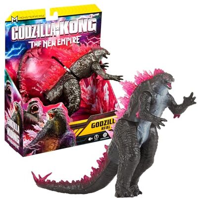 MonsterVerse Godzilla x Kong The New Empire 15 cm Real Feel Godzilla filmfiguur om te verzamelen, voor kinderen vanaf 4 jaar MonsterVerse Godzilla x Kong The New Empire 15 cm Real Feel Godzilla filmfiguur om te verzamelen, voor kinderen vanaf 4 jaar