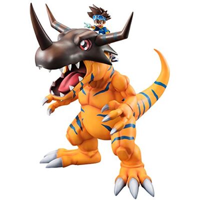 Megahouse Digimon Adventure G.E.M. Series PVC beeldje Greymon & Taichi 25 cm Megahouse Digimon Adventure G.E.M. Series PVC beeldje Greymon & Taichi 25 cm