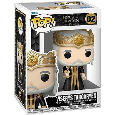 Funko Pop! TV: HotD King Viserys Targaryen Targaryen House of The Dragon Collectible Vinyl Figure Gift Idea Officiële Merchandise Speelgoed voor kinderen en volwassenen TV-fans Funko Pop! TV: HotD King Viserys Targaryen Targaryen House of The Dragon Collectible Vinyl Figure Gift Idea Officiële Merchandise Speelgoed voor kinderen en volwassenen TV-fans