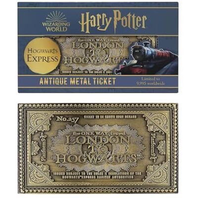 Fanattik Harry Potter Hogwarts Express Ticket Repique Limited Edition Fanattik Harry Potter Hogwarts Express Ticket Repique Limited Edition
