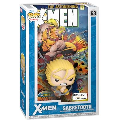 Funko Pop Comic Cover: Marvel Age Of Apocalypse Sabretooth Exclusive Amazon Vinyl verzamelfiguur Cadeau-idee Officieel product Speelgoed voor kinderen en volwassenen Funko Pop Comic Cover: Marvel Age Of Apocalypse Sabretooth Exclusive Amazon Vinyl verzamelfiguur Cadeau-idee Officieel product Speelgoed voor kinderen en volwassenen