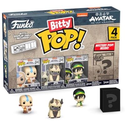 Funko Bitty Pop! Avatar: The Last Airbender – Aang With Momo, Appa, Toph en een mysterie minifiguur in verrassing – 2,2 cm – de laatste meester van de lucht) verzamelbaar – stapelbaar rek inbegrepen Funko Bitty Pop! Avatar: The Last Airbender – Aang With Momo, Appa, Toph en een mysterie minifiguur in verrassing – 2,2 cm – de laatste meester van de lucht) verzamelbaar – stapelbaar rek inbegrepen