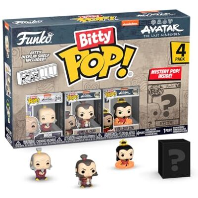 Funko Bitty Pop! Avatar: The Last Airbender Iroh, Admiral Zhao, Firelord Ozai en een mysterie minifiguur in verrassing 2,2 cm de laatste meester van de lucht) verzamelbaar cadeau-idee Funko Bitty Pop! Avatar: The Last Airbender Iroh, Admiral Zhao, Firelord Ozai en een mysterie minifiguur in verrassing 2,2 cm de laatste meester van de lucht) verzamelbaar cadeau-idee