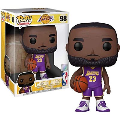 Funko Pop! Lakers-10 NBA 25,4 cm Lebron James (Purple Jersey) Vinyl figuur om te verzamelen cadeau-idee officiële producten speelgoed voor kinderen en volwassenen sportfans Funko Pop! Lakers-10 NBA 25,4 cm Lebron James (Purple Jersey) Vinyl figuur om te verzamelen cadeau-idee officiële producten speelgoed voor kinderen en volwassenen sportfans