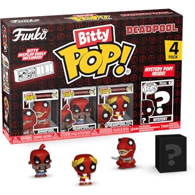 Funko Bitty Pop Deadpool Dinopool figuur 4 stuks Funko Bitty Pop Deadpool Dinopool figuur 4 stuks