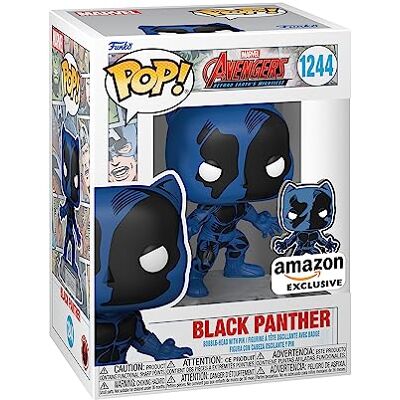Funko Pop! Marvel: A60- Comic Black Panther with Enamel Pin Marvel Strips Exclusief bij Amazon Vinyl Figuur om te verzamelen Cadeau-idee Officiële Producten Funko Pop! Marvel: A60- Comic Black Panther with Enamel Pin Marvel Strips Exclusief bij Amazon Vinyl Figuur om te verzamelen Cadeau-idee Officiële Producten