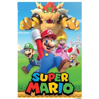 Pyramid Piramid Nintendo Super Mario Montage Poster Pyramid Piramid Nintendo Super Mario Montage Poster