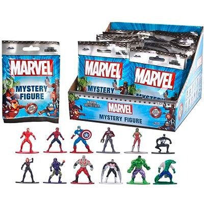 Jada Toys 253221016 Marvel Nano Figures Blind Pack Marvel Metal Verzamelbare figuren in Blind Pack 4 cm vanaf 3 jaar, willekeurige selectie, zwart Jada Toys 253221016 Marvel Nano Figures Blind Pack Marvel Metal Verzamelbare figuren in Blind Pack 4 cm vanaf 3 jaar, willekeurige selectie, zwart
