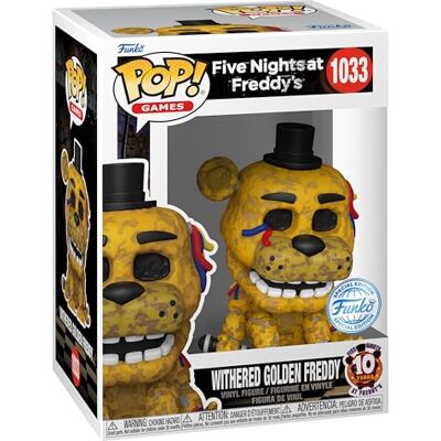 Funko Pop! Games: Five Night's at Freddy's (FNAF) Withered Freddy Vinyl figuur om te verzamelen Cadeau-idee Officieel product Speelgoed voor kinderen en volwassenen Modelfiguur voor Funko Pop! Games: Five Night's at Freddy's (FNAF) Withered Freddy Vinyl figuur om te verzamelen Cadeau-idee Officieel product Speelgoed voor kinderen en volwassenen Modelfiguur voor