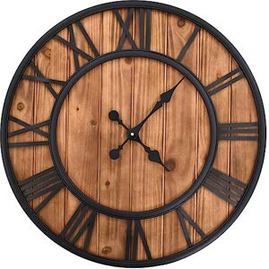 vidaXL Vintage kwarts wandklok hout en metaal 60 cm XXL vidaXL Vintage kwarts wandklok hout en metaal 60 cm XXL
