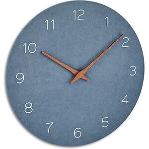 TFA Dostmann analoge wandklok, 60.3054.06, wijzers van hout, lange batterijduur, kwaartsklok met sweep uurwerk, MDF-houtvezels, voor en natuurlijke woonstijl, duifblauw, (L) 297 x (B) 45 x (H) 297 mm TFA Dostmann analoge wandklok, 60.3054.06, wijzers van hout, lange batterijduur, kwaartsklok met sweep uurwerk, MDF-houtvezels, voor en natuurlijke woonstijl, duifblauw, (L) 297 x (B) 45 x (H) 297 mm
