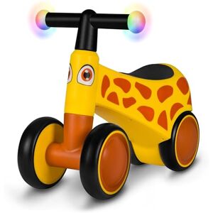 Lionelo Sammy Loopfiets voor baby's, 4 wielen, zonder pedalen, vanaf 1 jaar, met led-handgrepen, licht evenwichtsfiets, 1,75 kg en stabiel, met schokdemper voor, comfortabele ergonomische zitting, diermotief Lionelo Sammy Loopfiets voor baby's, 4 wielen, zonder pedalen, vanaf 1 jaar, met led-handgrepen, licht evenwichtsfiets, 1,75 kg en stabiel, met schokdemper voor, comfortabele ergonomische zitting, diermotief