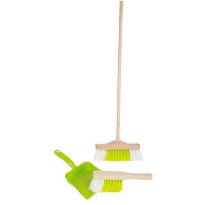 small foot sweeping set with broom, green, gemaakt van hout en plastic, robuust huishouden speelgoed, vanaf 3 jaar, 11767 small foot sweeping set with broom, green, gemaakt van hout en plastic, robuust huishouden speelgoed, vanaf 3 jaar, 11767