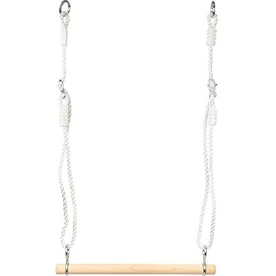 small foot Houten trapezium van hout, met in lengte verstelbare touwen, ook als turnstang of schommel, binnen en buiten, 11586 small foot Houten trapezium van hout, met in lengte verstelbare touwen, ook als turnstang of schommel, binnen en buiten, 11586