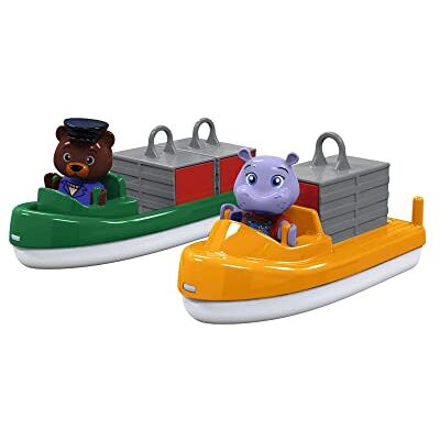 AquaPlay Transport Accessoires voor badwatertreinen, 2 boten, containers en Bo en Wilma, voor kinderen vanaf 3 jaar, 8700000271, kleurrijk AquaPlay Transport Accessoires voor badwatertreinen, 2 boten, containers en Bo en Wilma, voor kinderen vanaf 3 jaar, 8700000271, kleurrijk
