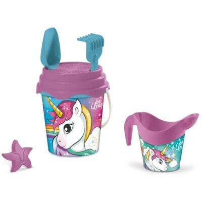Mondo Toys Bucketset + water kan eenhoorn – emmer 17 cm met waterkan – strandspeelgoed (6 stuks) voor kinderen – 28534 Mondo Toys Bucketset + water kan eenhoorn – emmer 17 cm met waterkan – strandspeelgoed (6 stuks) voor kinderen – 28534