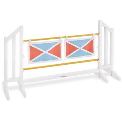 PINOLINO Stormy hindernisset, accessoires voor vrijetijdspaarden, obstakels voor kinderen om te springen, horsing, 1 helling springen met vlaggen, B 119 cm, D 34 cm, H 62 cm PINOLINO Stormy hindernisset, accessoires voor vrijetijdspaarden, obstakels voor kinderen om te springen, horsing, 1 helling springen met vlaggen, B 119 cm, D 34 cm, H 62 cm