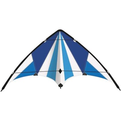 GÜNTHER FLUGSPIELE Paul Günther 1083 Blue Loop 130 sportvlieger, vlieger voor beginners, scheurbestendig ripstop-polyester voile, robuuste glasvezelstangen GÜNTHER FLUGSPIELE Paul Günther 1083 Blue Loop 130 sportvlieger, vlieger voor beginners, scheurbestendig ripstop-polyester voile, robuuste glasvezelstangen