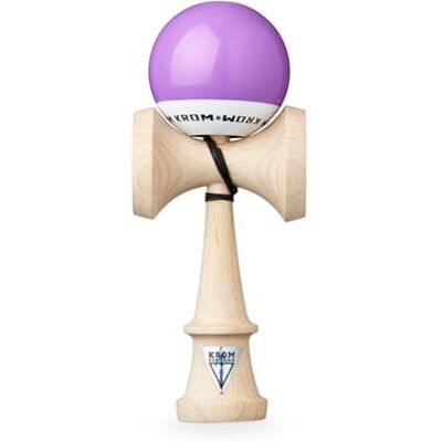 Krom Kendama POP LOL Violet – houten bilboquet voor beginners en gevorderden – behendigheidsspel voor buiten en binnen – speelgoed van hout met touw, bal Krom Kendama POP LOL Violet – houten bilboquet voor beginners en gevorderden – behendigheidsspel voor buiten en binnen – speelgoed van hout met touw, bal